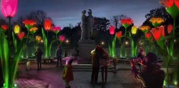 Svetelná záhrada v Schönbrunne