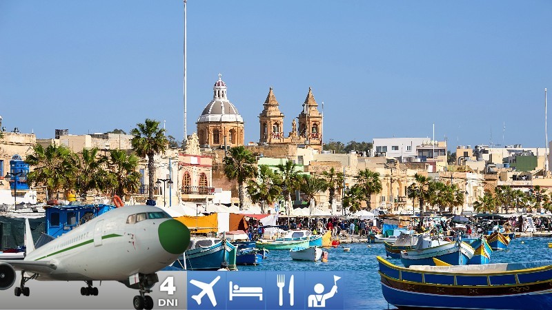 4-dňový letecký zájazd na Maltu