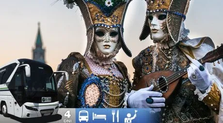 Slávny benátsky karneval aj s ubytovaním