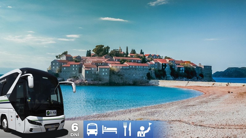 6-dňový autobusový zájazd do Čiernej hory