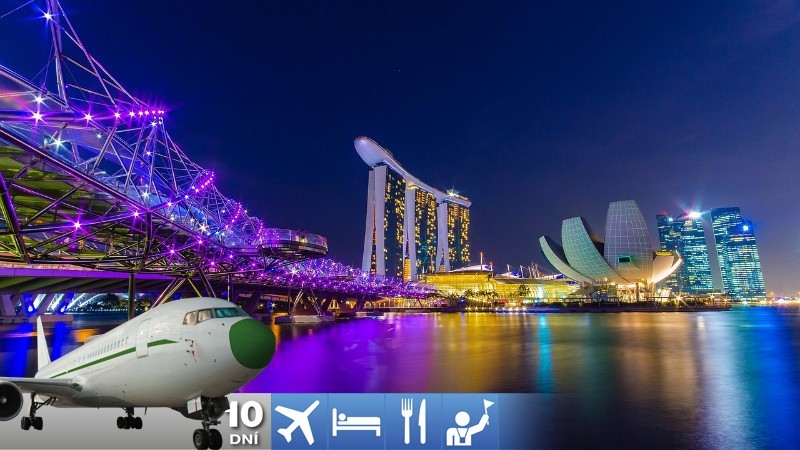 Letecký poznávací zájazd do Singapuru		