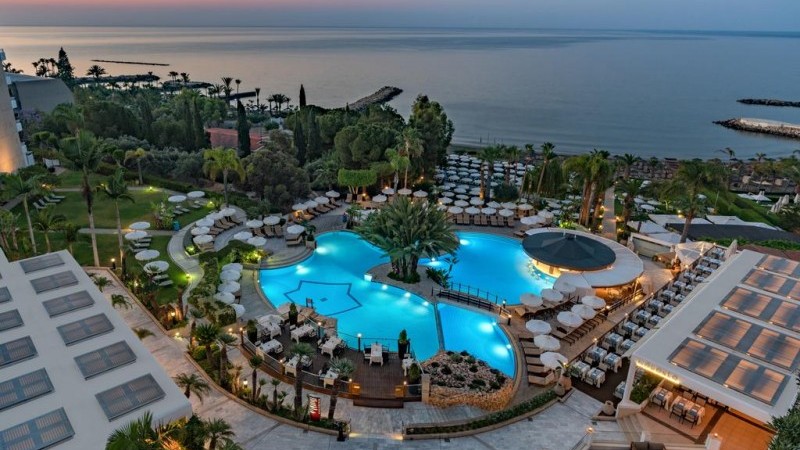 Mediterranean beach hotel