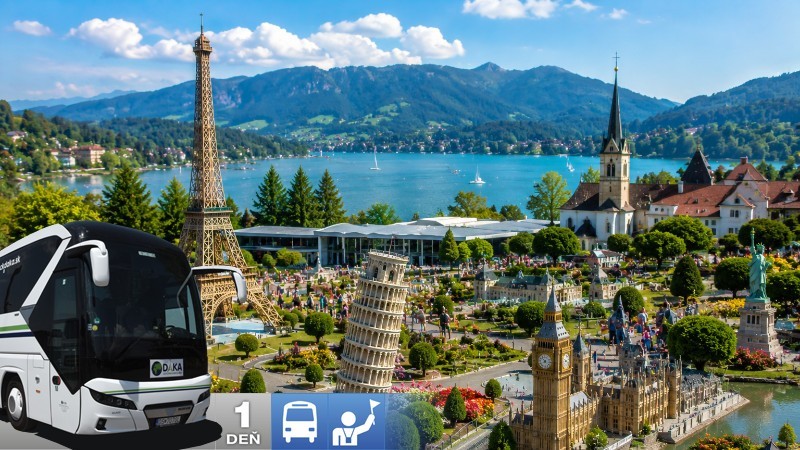 Najkrajšie stavby sveta a tyrkysové jazero Wörthersee