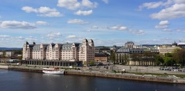 Oslo - hlavné mesto Nórska letecky