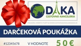 Darčeková poukážka 50 €