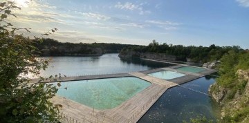 Kúpanie v Modrej lagúne pri Krakowe