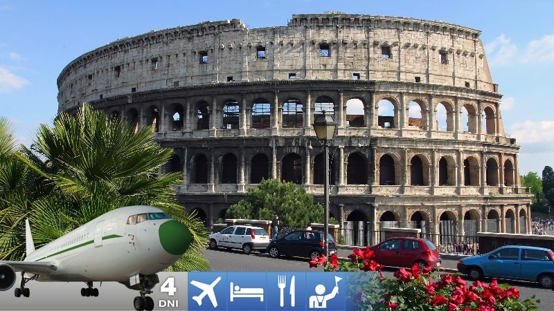 Rím a Tivoli letecky