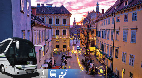 Adventný Graz s ľadovým Betlehemom